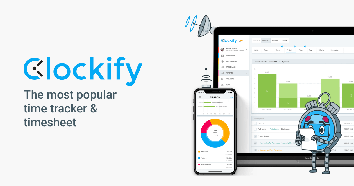 Clockify Time Tracker Share